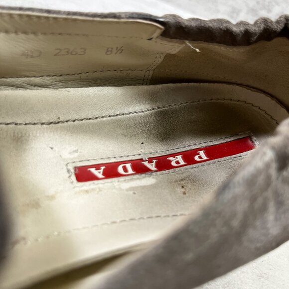 Prada Suede Leather Slip-On Boat Espadrilles - Men's Size UK 8.5 / US 9.5 - Picture 10 of 10